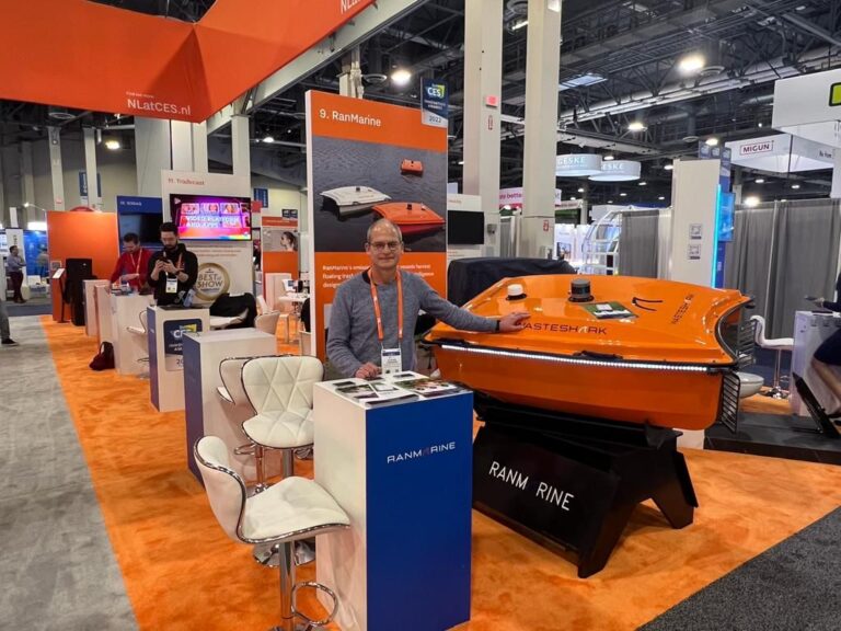 WasteShark on an expo stand