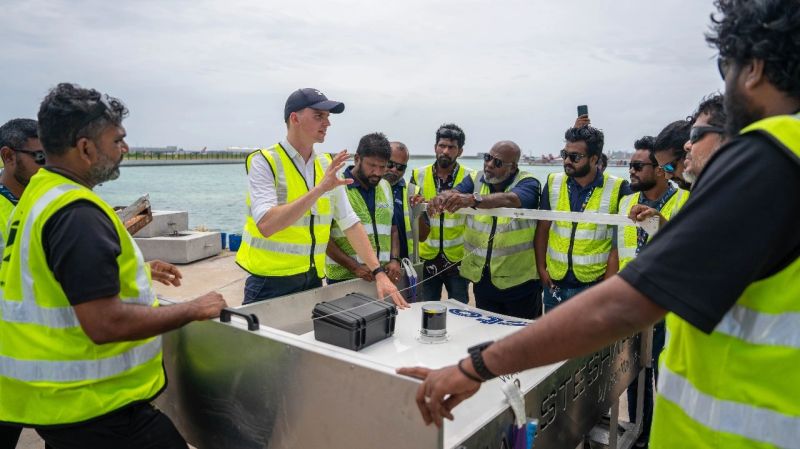 Two WasteSharks trawling Maldives Waters 1 image 2 1