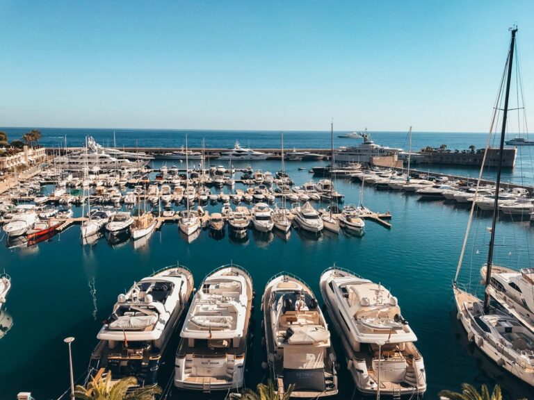 Marina with lots of boats and yachts