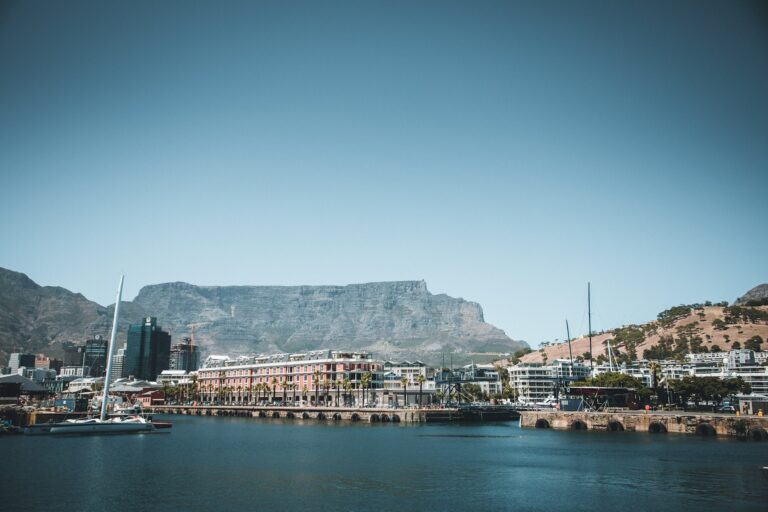 Table Mountain behind V&A Waterfront