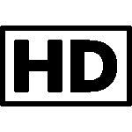 HD logo, used to showcase the HD camera on the WasteShark Plus and the WasteShark Plus Pro and the videostream on its Remote, 