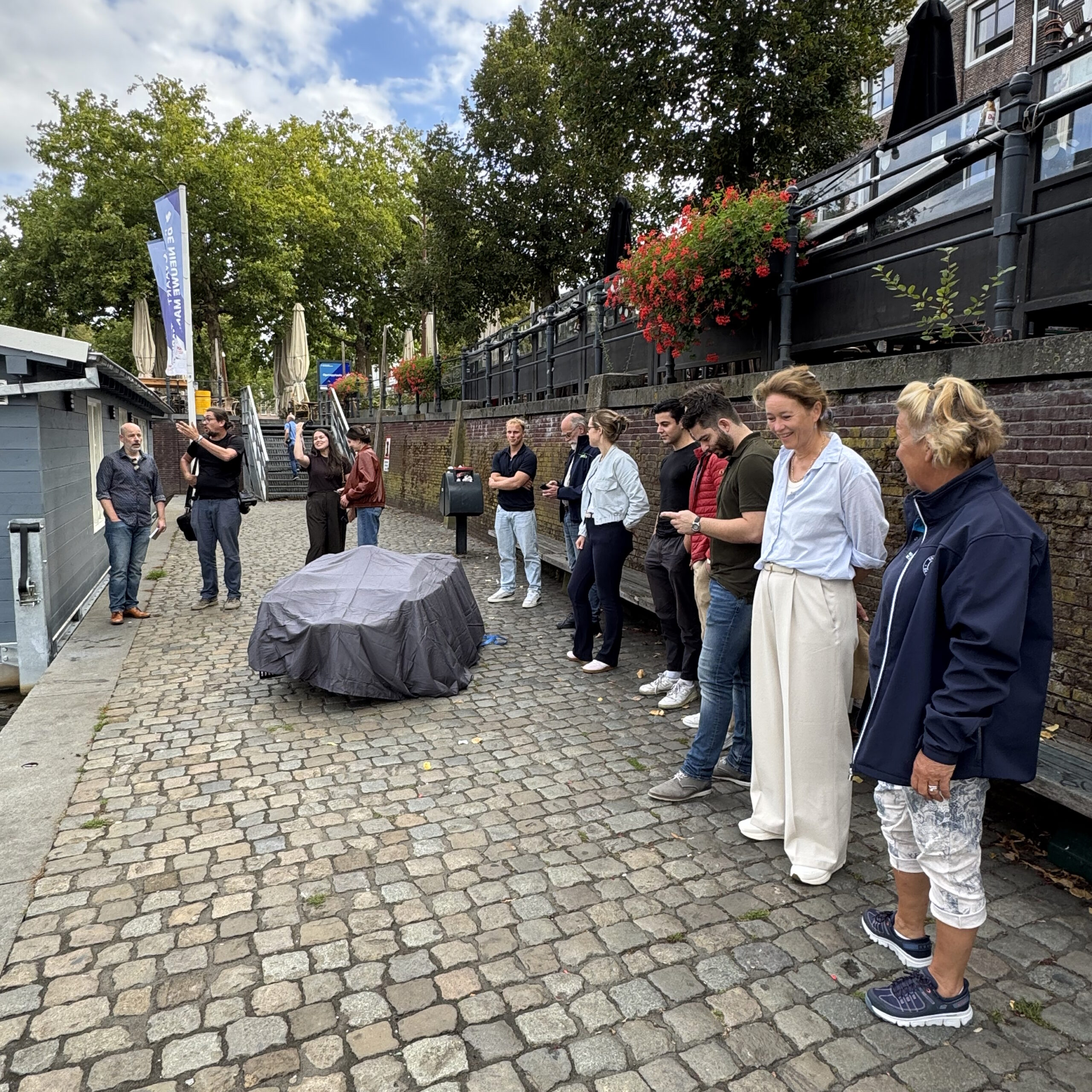 City council of Breda revealing their recently purchased WasteShark with city council of Breda livery.